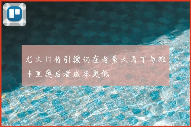 尤文门将引援仍在考量大马丁与维卡里奥后者成本更低