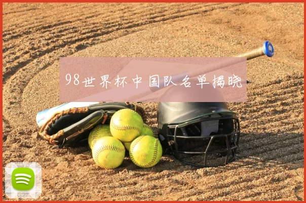 98世界杯中国队名单揭晓